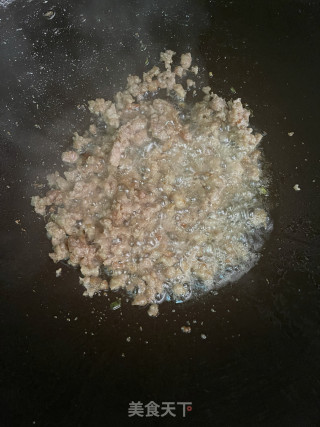 四季豆炒肉末步骤4