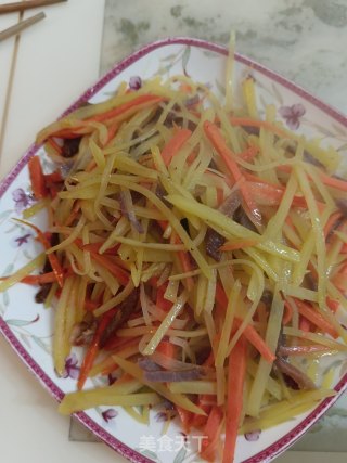 腊肉土豆丝步骤5