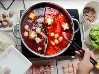 七鲜鸳鸯火锅步骤5