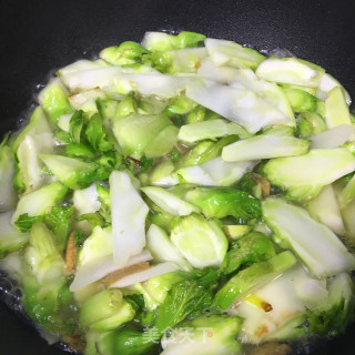 油渣炒儿菜步骤7