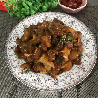 牛筋烧豆腐步骤9
