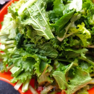 回锅肉炒苔菜步骤4 回锅肉炒苔菜步骤4