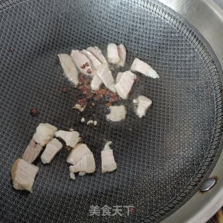 回锅肉炒苔菜步骤7 回锅肉炒苔菜步骤7