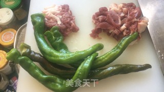 辣椒炒肉片步骤1