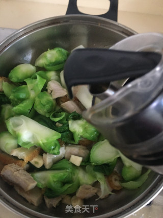 烧肉炒儿菜步骤7 烧肉炒儿菜步骤7