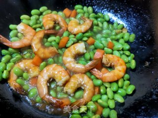 虾仁烧毛豆步骤11