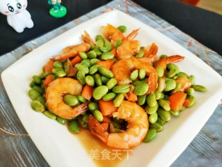 虾仁烧毛豆步骤14