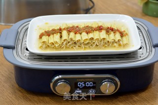 金针菇豆皮卷步骤8