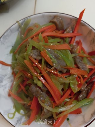 牛肉炒双蔬步骤6
