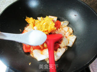 鸡蛋番茄炒大白菜步骤9