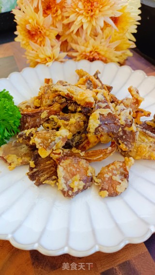 炸平菇步骤9