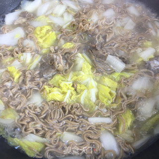 老鸭白菜汤面步骤7