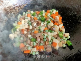 瘦肉彩蔬丁步骤8