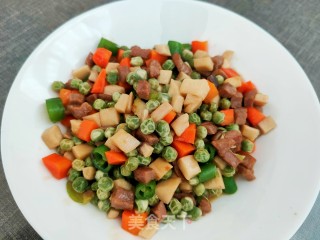瘦肉彩蔬丁步骤12