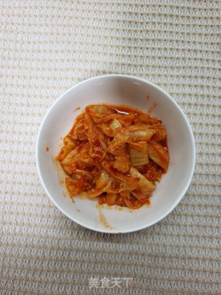 辣白菜肥牛炒年糕步骤4