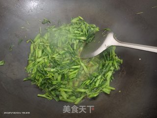 清炒菜苔步骤4