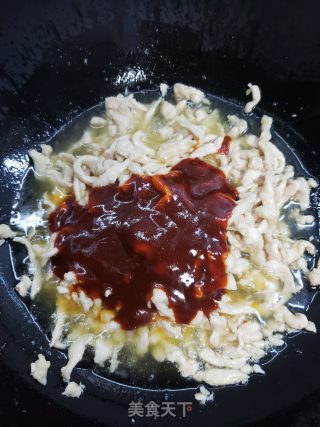 酱爆鸡丝步骤6