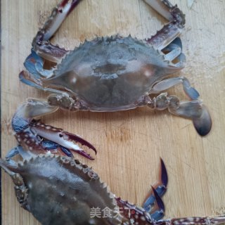 梭子蟹炖豆腐步骤2