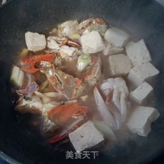 梭子蟹炖豆腐步骤11