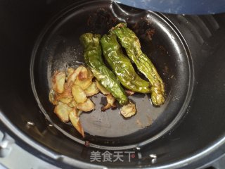 “灯影”土豆夹（虎皮螺丝椒酿肉）步骤14