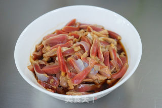 酸菜炒鸡胗步骤2