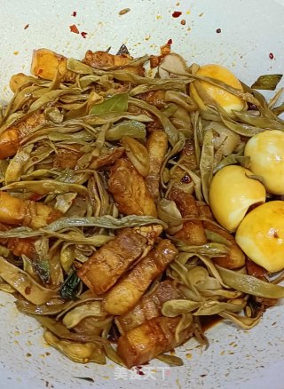 干豆角红烧肉步骤7