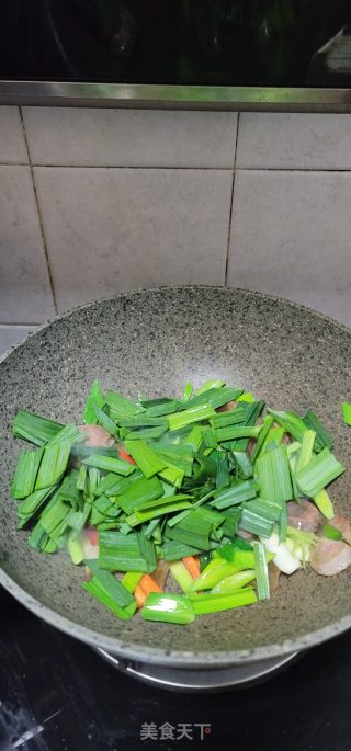 青蒜炒腊味步骤7 青蒜炒腊味步骤7