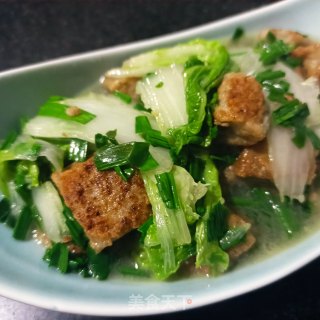 蒜香白菜炖鱼豆腐步骤13