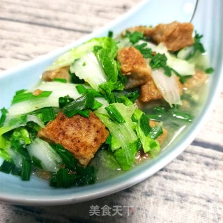 蒜香白菜炖鱼豆腐步骤14