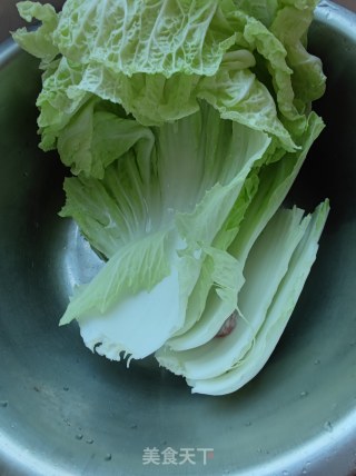 肉炒大白菜步骤1