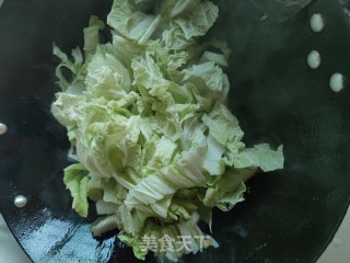 肉炒大白菜步骤7