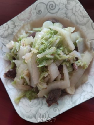 肉炒大白菜步骤8