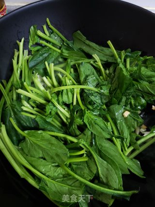 清爽可口藤椒菠菜步骤4