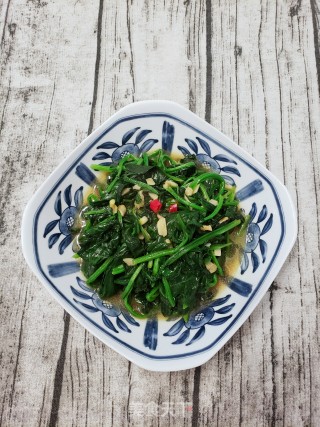 清爽可口藤椒菠菜步骤7