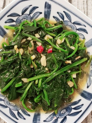 清爽可口藤椒菠菜步骤8