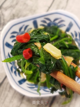 清爽可口藤椒菠菜步骤9