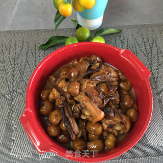 板栗菌菇烧鸡腿步骤11
