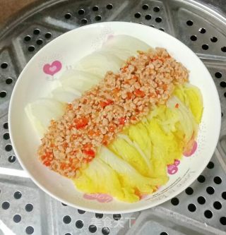 肉末蒸娃娃菜步骤14