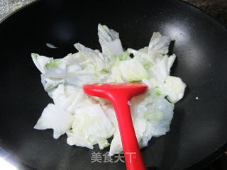 鸭肝炒大白菜步骤3