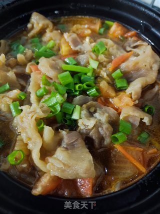 番茄肥牛萝卜锅步骤9