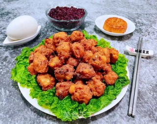 香酥豆腐猪肉丸步骤13
