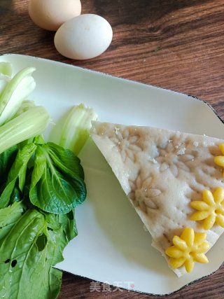 青菜鸡蛋炒馒头步骤1