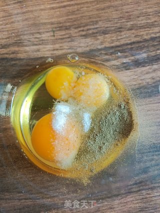 青菜鸡蛋炒馒头步骤3