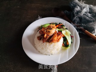 奥尔良鸡腿盖饭步骤9