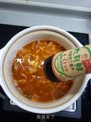 辣白菜豆腐煲步骤12