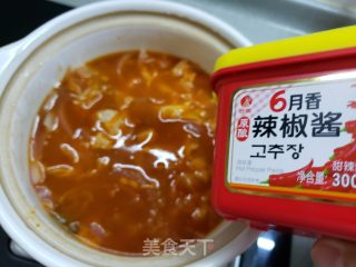 辣白菜豆腐煲步骤11