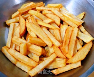 香辣土豆鱿鱼圈步骤7