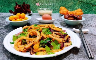 香辣土豆鱿鱼圈步骤16