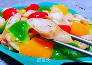彩椒炒肥肠步骤14