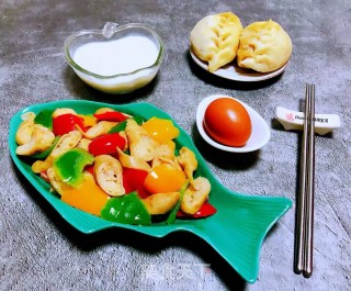 彩椒炒肥肠步骤13